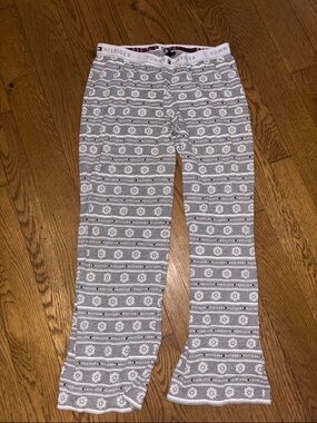 Tommy Hilfiger Gray and White Patterned Lounge Pants